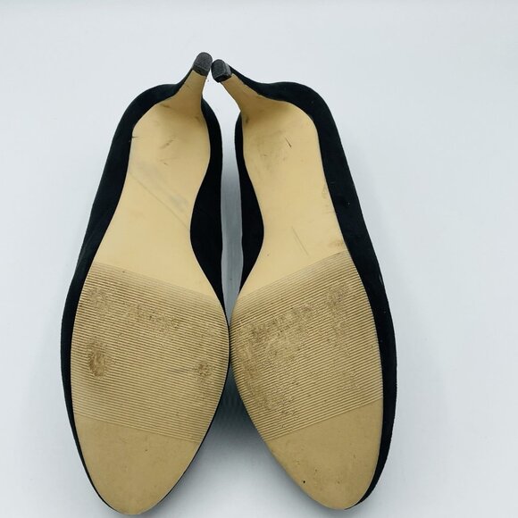 Madden Girl Shoes Womens Size 8.5 Black Faux Suede Heels Stiletto Slip On Pumps - Picture 9 of 11